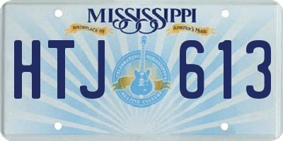 MS license plate HTJ613