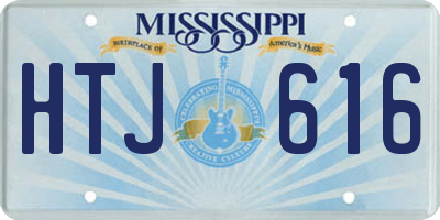 MS license plate HTJ616
