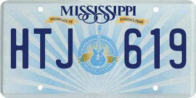 MS license plate HTJ619