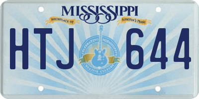 MS license plate HTJ644