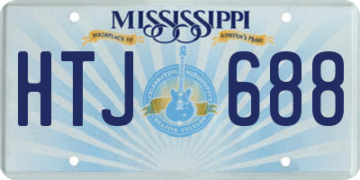 MS license plate HTJ688