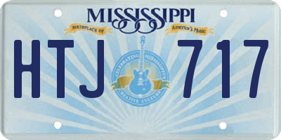 MS license plate HTJ717