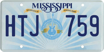 MS license plate HTJ759