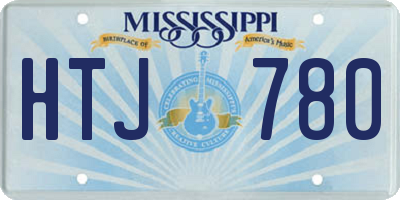 MS license plate HTJ780