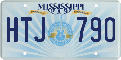 MS license plate HTJ790