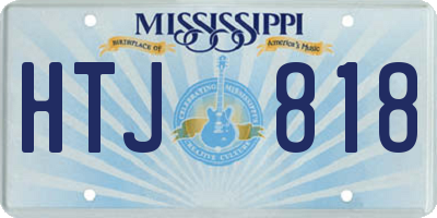 MS license plate HTJ818