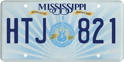 MS license plate HTJ821