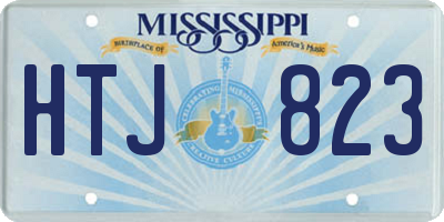 MS license plate HTJ823