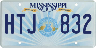 MS license plate HTJ832