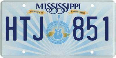 MS license plate HTJ851