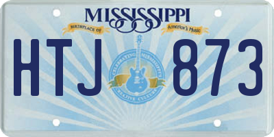 MS license plate HTJ873