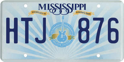 MS license plate HTJ876