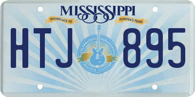 MS license plate HTJ895
