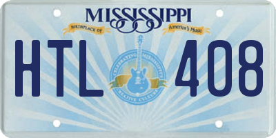 MS license plate HTL408