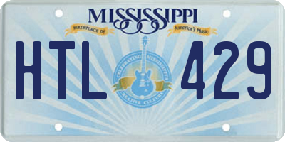 MS license plate HTL429