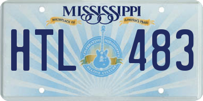 MS license plate HTL483