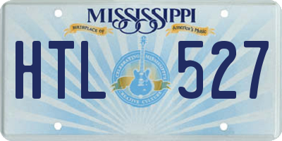 MS license plate HTL527