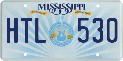 MS license plate HTL530