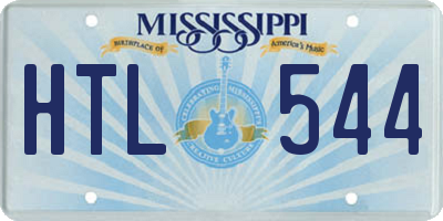 MS license plate HTL544