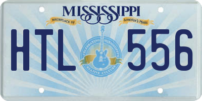 MS license plate HTL556