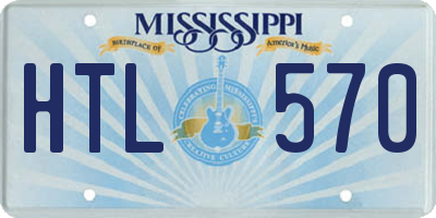 MS license plate HTL570