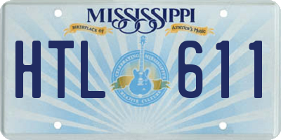 MS license plate HTL611