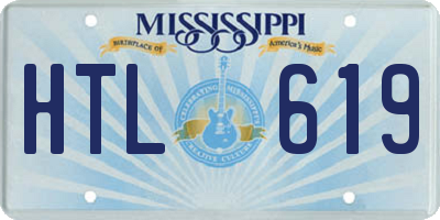 MS license plate HTL619