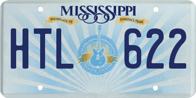 MS license plate HTL622