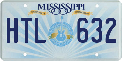 MS license plate HTL632