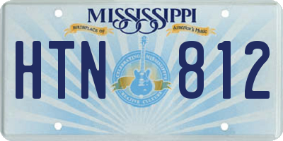 MS license plate HTN812