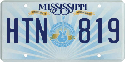 MS license plate HTN819