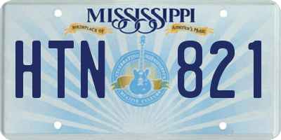 MS license plate HTN821