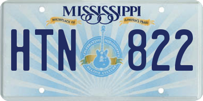 MS license plate HTN822