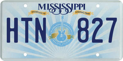 MS license plate HTN827