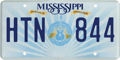 MS license plate HTN844
