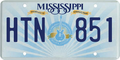 MS license plate HTN851