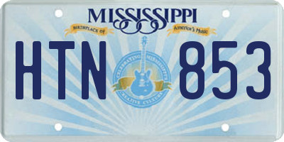 MS license plate HTN853
