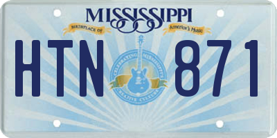 MS license plate HTN871