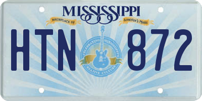 MS license plate HTN872