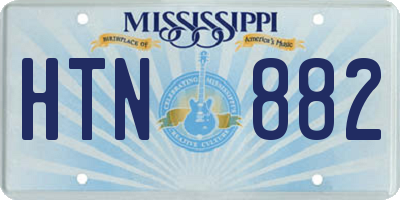 MS license plate HTN882