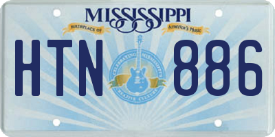 MS license plate HTN886