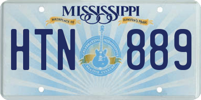MS license plate HTN889