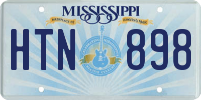 MS license plate HTN898