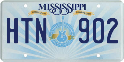 MS license plate HTN902