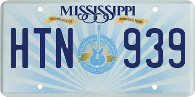 MS license plate HTN939