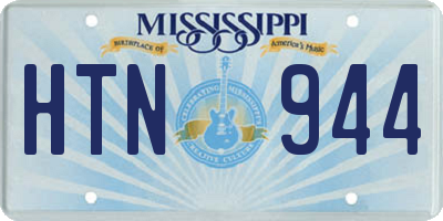 MS license plate HTN944