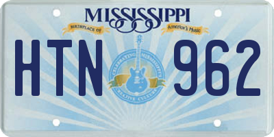 MS license plate HTN962