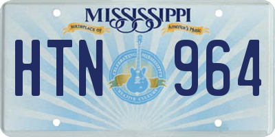 MS license plate HTN964