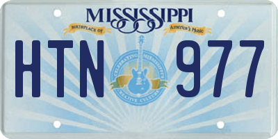 MS license plate HTN977