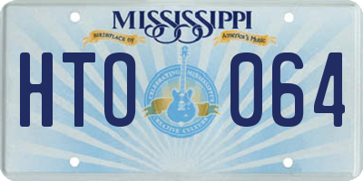 MS license plate HTO064